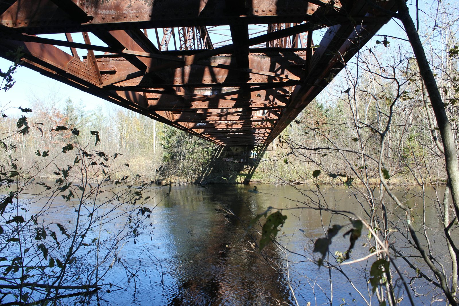 Under bridge